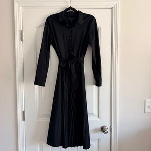 Elegant Black Long-Sleeve Dress